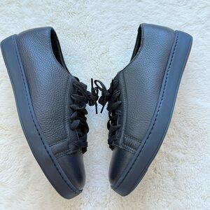 Santoni men’s leather sneakers size 7.5 US men